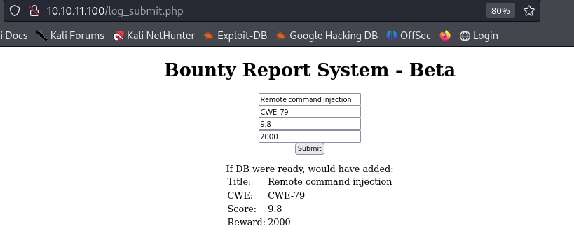Submit Result